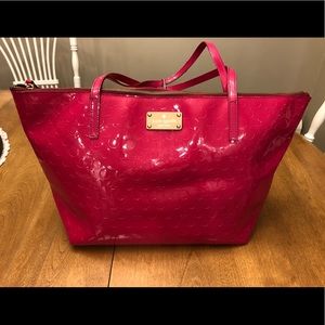 Kate Spade Pink Patent Leather Tote